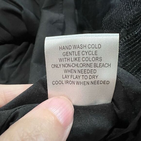 ModCloth Black‎ Bright Garden Floral Sheer Mesh Shoulders Dress - Picture 8 of 10